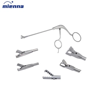 आर्थोस्कोपी स्टेनलेस स्टील बायोप्सी ग्रासपिंग संदंश हुक कैंची 0 डिग्री 15 डिग्री 30 डिग्री पंच संदंश